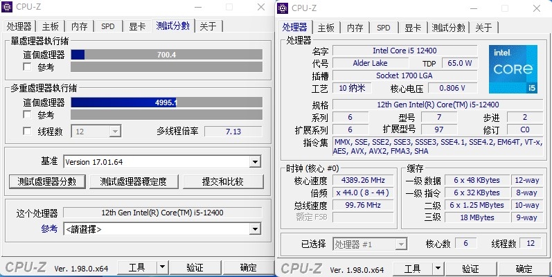 Zen4不出 谁与争锋！酷睿i5-12400首发评测