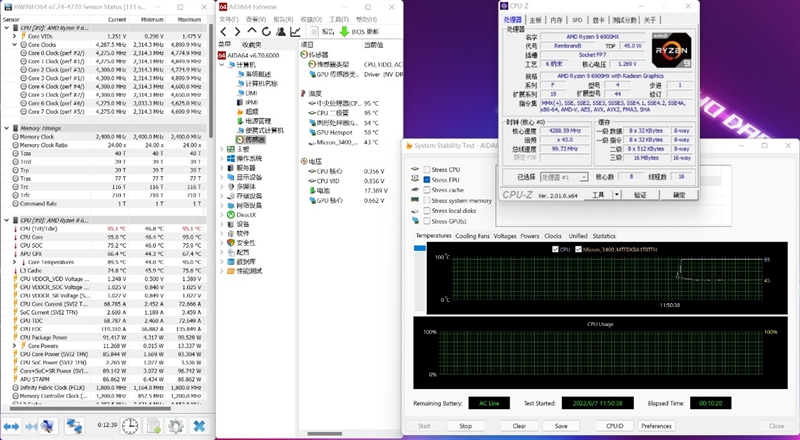 AMD还得加把力！77W的i7-12700H对决90W的锐龙9 6900HX