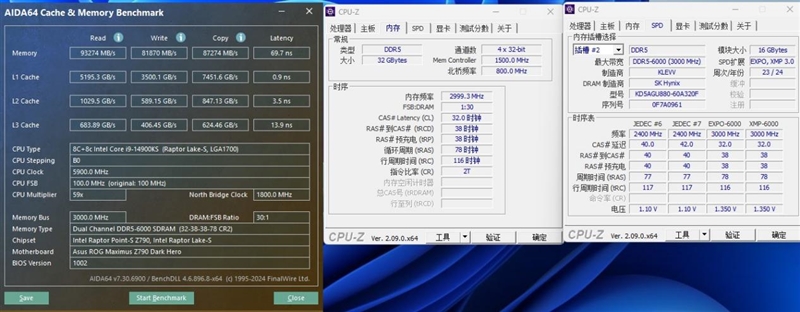 KLEVV科赋 FIT V DDR5内存 6000MT/s评测：6400CL30达成 延迟低至59ns