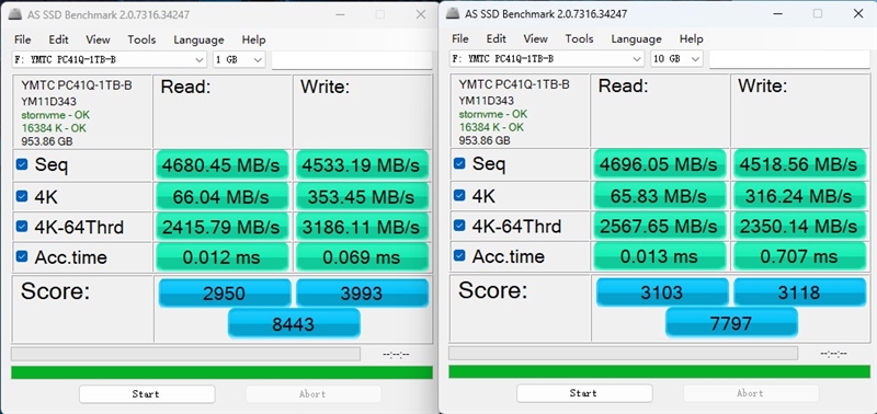 优秀的OEM SSD！长江存储PC41Q 1TB评测：裸条满载仅62度