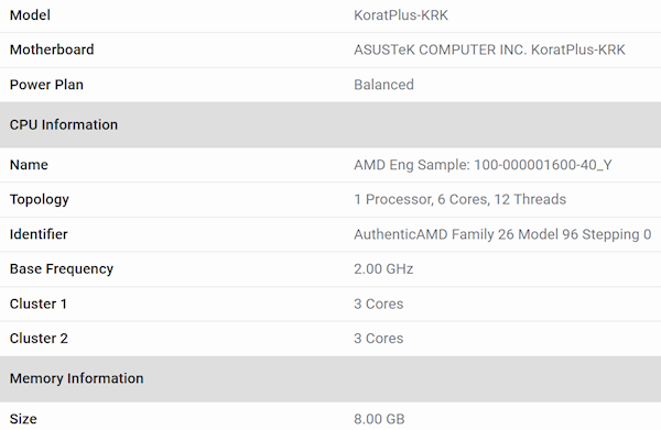 3个Zen5＋3个Zen5c怪异组合！AMD下代主流Krackan APU首次现身