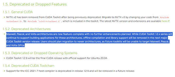 GTX 750到GTX 10系列全部抛弃！新版CUDA不再支持