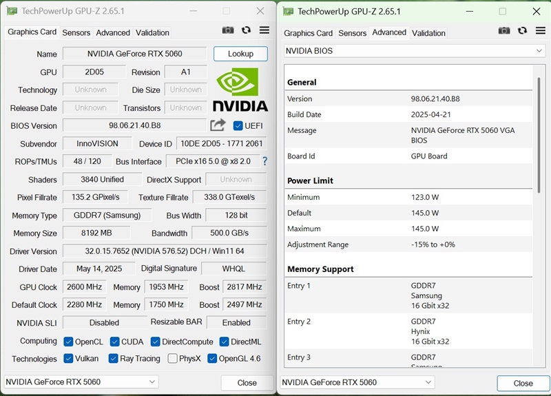 映众RTX 5060曜夜显卡评测：RTX 4060的价格 性能强于RTX 4060 Ti