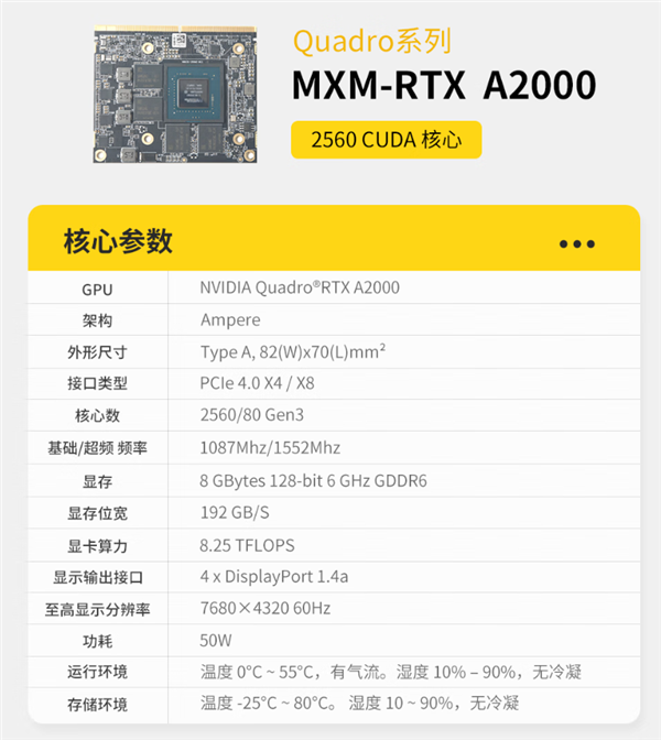 索泰开卖MXM工业级显卡：最贵33999元！还有1299元的PCIe转接卡