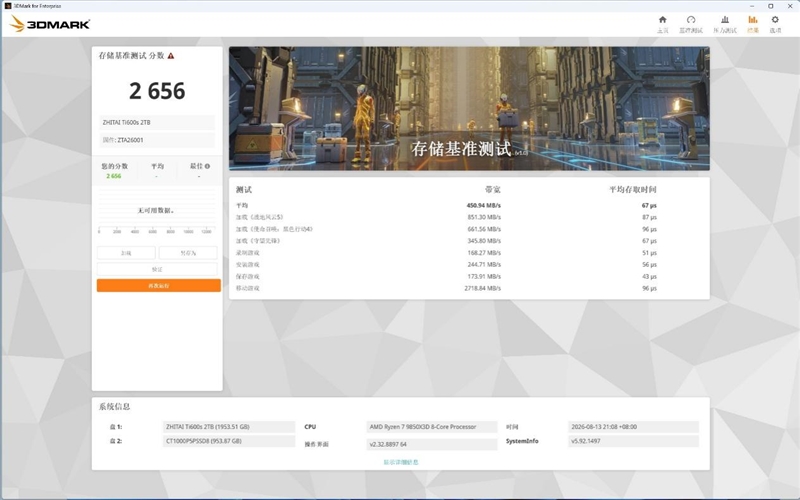 最强QLC到底有多强！致态Ti600s 2TB SSD评测: 顺序读取7400MB/s、写入寿命翻倍、温度低到离谱